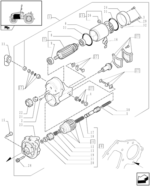 T3010-0.36.0 - STARTER ATTACHING GROUP (T3010)