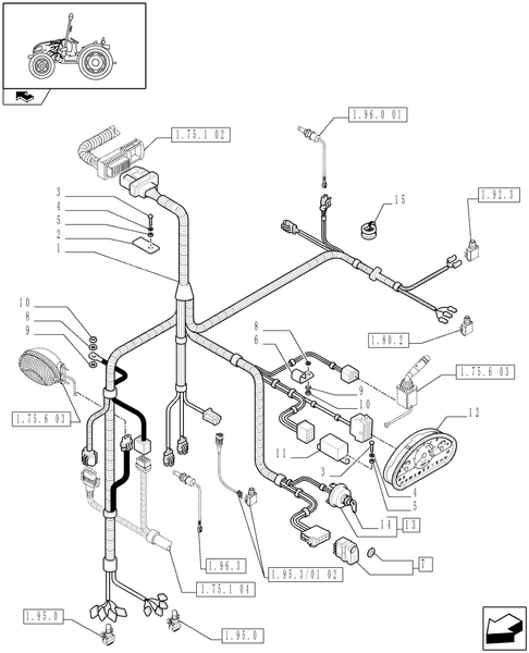 T3010-1.75.1[03] - CONTROL PANEL CABLE