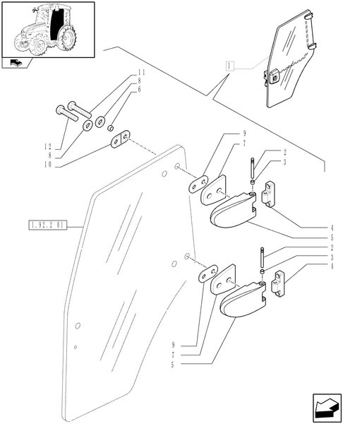 T3010-1.92.2[02] - DOOR WINDOWS - C9034