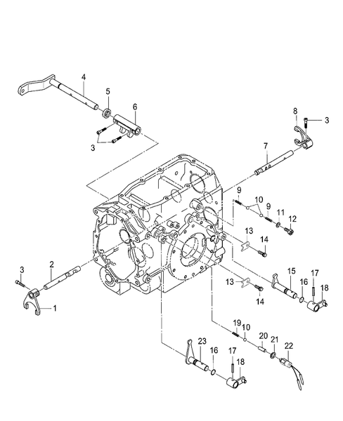 TZ25DA-03.03 - REAR TRANSMISSION CASE & SHIFTER