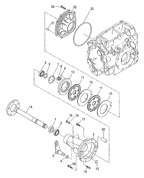 TZ25DA-05.02 - BRAKE & WHEEL SHAFT CASE, RH