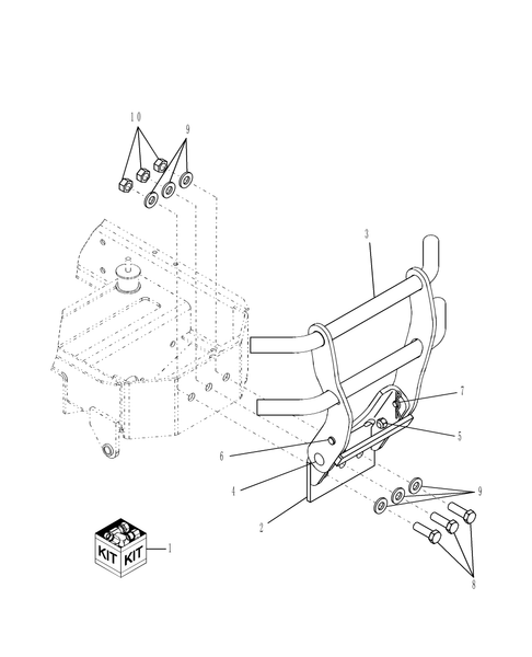 TZ25DA-08.03 - GRILLE GUARD KIT - 719849076