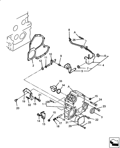 T1110-01.05 - TIMING GEAR CASE