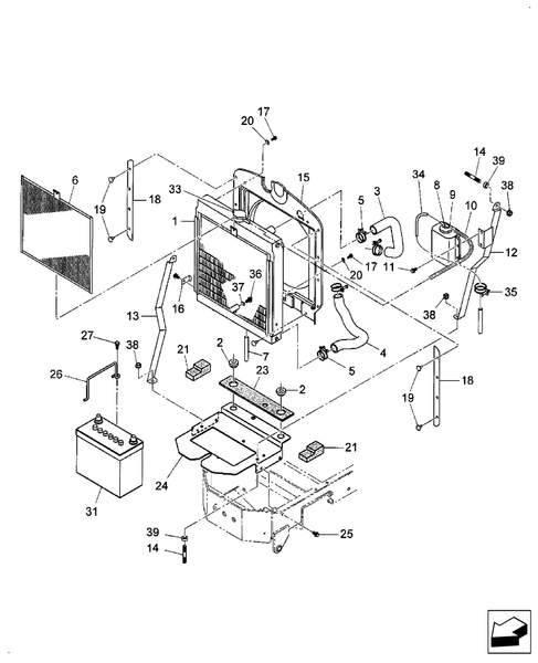 T1110-02.01 - RADIATOR & BATTERY