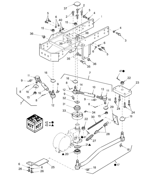 T2220-04.03 - FRONT AXLE, SUPERSTEER