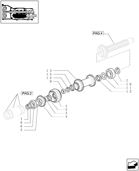 TL90A-1.27.1[03] - (VAR.271-272-274-276-296) (HI-LO) AND SYNCHRONIZED REVERSING GEAR  - 30-40 KM/H - GEARS