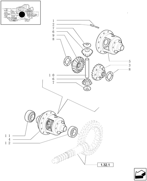 TL90A-1.32.4[02] - DIFFERENTIAL GEARS - PARTS