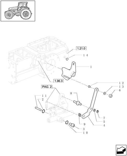 TL90A-1.33.2/17[01] - (VAR.727) SYNCHRO MESH GEARED POWER TAKE - OFF 540  RPM - LEVERS