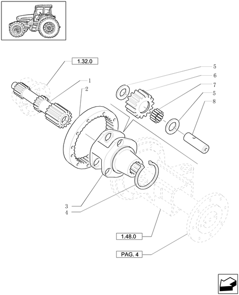 TL90A-1.48.1[03] - FINAL DRIVE, GEARS AND SHAFTS