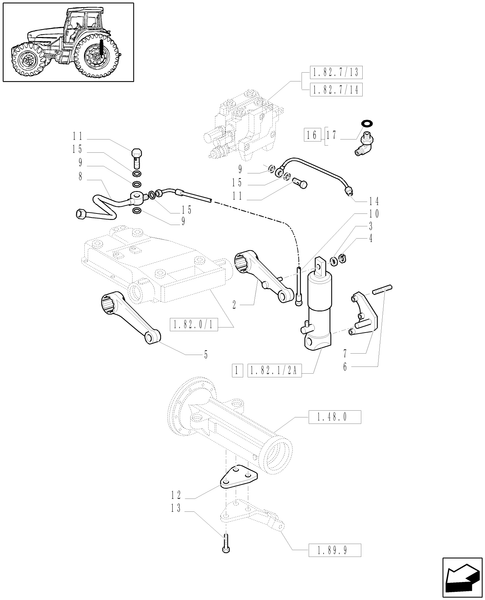 TL90A-1.82.0/01[03] - (VAR.832-836) ELECTRONIC LIFTING - PIPES, ARMS