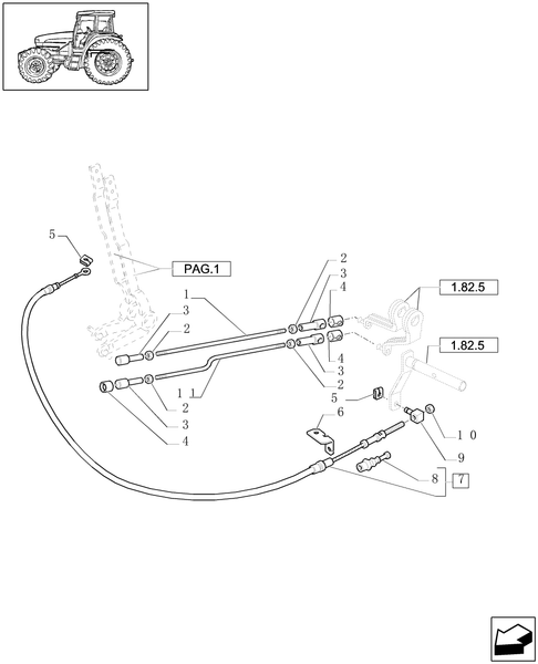 TL90A-1.82.2[02] - LIFT EXTERNAL CONTROLS - TIE-RODS