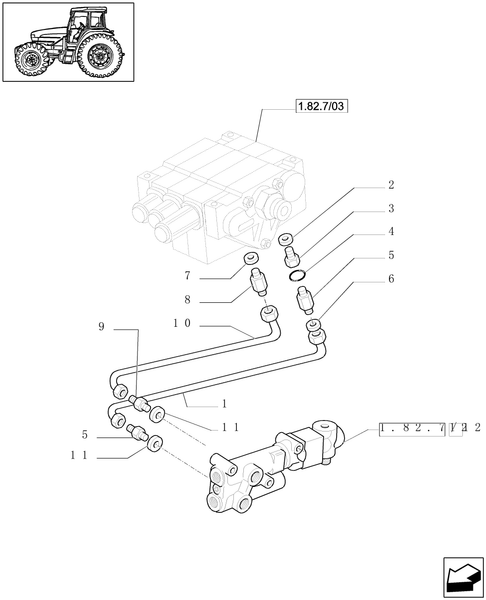 TL90A-1.82.7/12[02] - (VAR.370) TRAILER BRAKE VALVE - PIPES AND VALVE