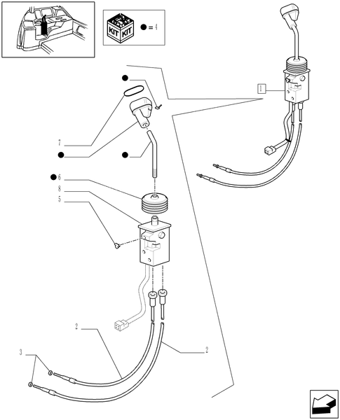 TL90A-1.96.2/01A - (VAR.186/1-368/1-389/1-393/1-738/1) JOYSTICK -  BREAKDOWN