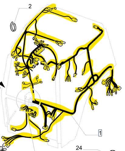 82034548 Rear Main Wire Harness