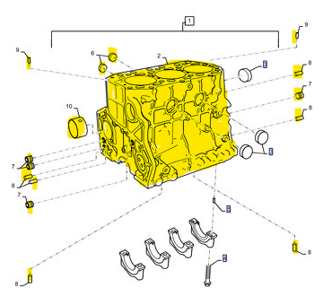 MT20126713 CYLINDER BLOCK