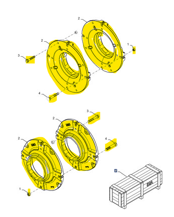 718286012 DIA Rear Ballast Weight Kit