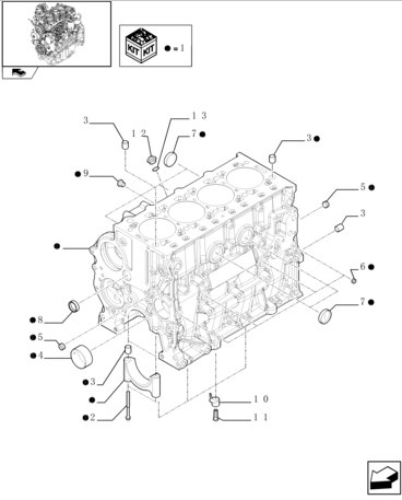 504155506 CYLINDER BLOCK