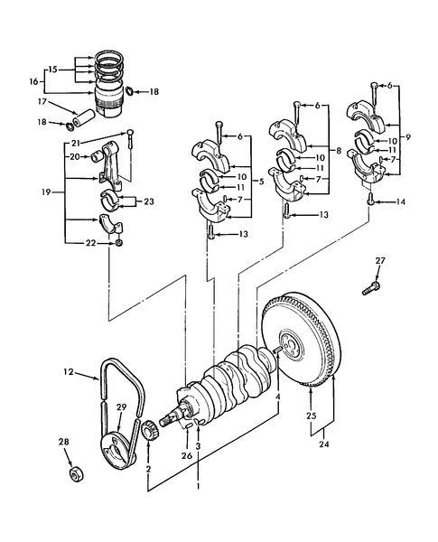 TZ18DA (2001-2010)-01.04 - CRANKSHAFT & PISTONS