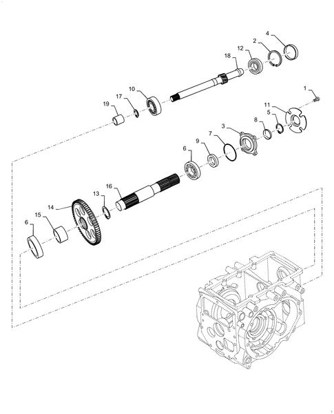 WORKMASTER 33-31.102.AA - PTO SHAFT & GEAR