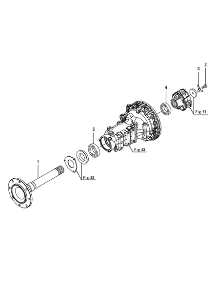 LX410 (YAN)-068 REAR AXLE SHAFT