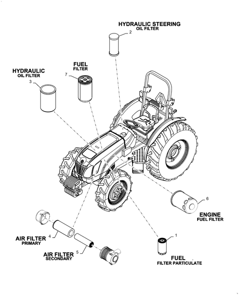 Diagrams of all the parts for the Workmaster 50-05.100.03[01] - FILTERS, 50HP at BRIM:Parts.