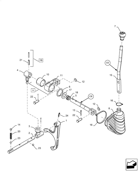 Diagrams of all the parts for the Workmaster 50-21.130.AZ[07] - CENTRAL REDUCTION GEAR, EX, 2WD at BRIM:Parts.