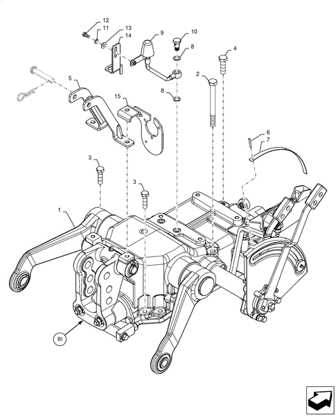 Diagrams of all the parts for the Workmaster 50-35.100.AP[04] - HYDRAULIC LIFT ASSY, W/ S1 & RVO at BRIM:Parts.