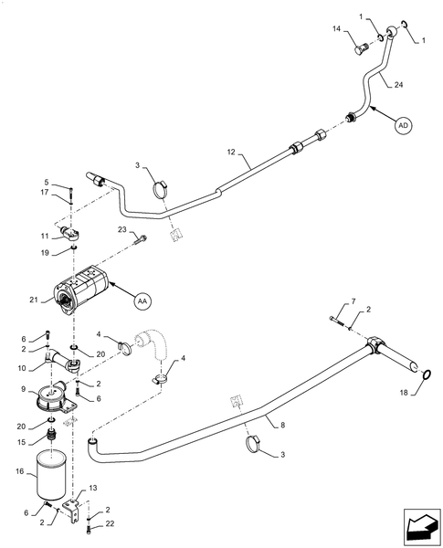 Diagrams of all the parts for the Workmaster 50-35.220.AA[01] - AUXILIARY HYDRAULIC PUMP at BRIM:Parts.