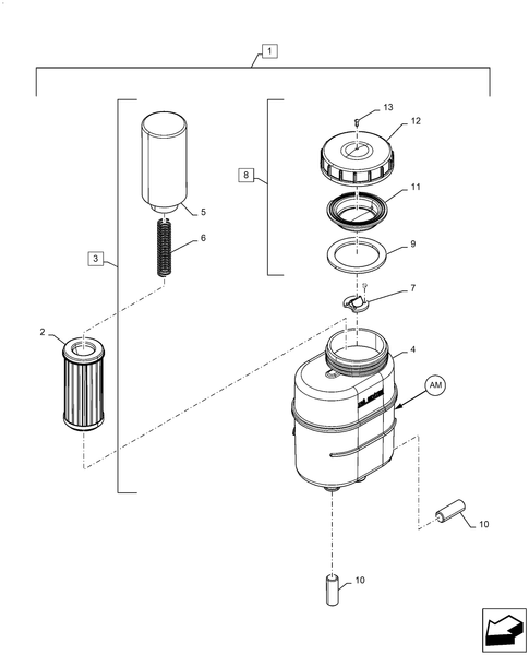 Diagrams of all the parts for the Workmaster 50-41.200.AO[05] - STEERING, POWER PIPING at BRIM:Parts.