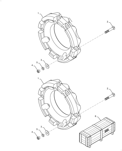 Diagrams of all the parts for the Workmaster 50-88.100.44[01] - DIA KIT, REAR WHEEL ASSEMBLY at BRIM:Parts.
