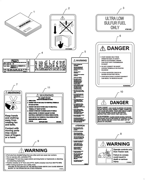 Diagrams of all the parts for the Workmaster 50-88.100.AG[02] - OPERATOR MANUAL, ENGLISH at BRIM:Parts.
