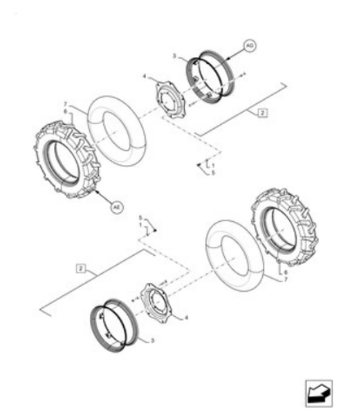 Workmaster 50-44.511.AE[11] - FRONT, WHEEL ASSY