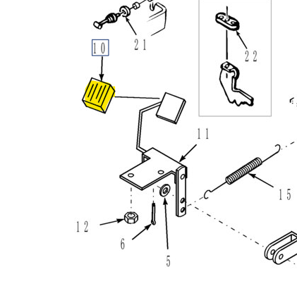 SBA398119902 PAD, RUBBER PEDAL