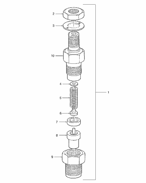 TC30 02-09C03 FUEL INJECTOR ASSY.