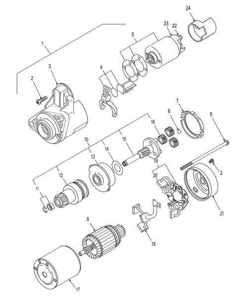 TC30 06-11D01 STARTING MOTOR