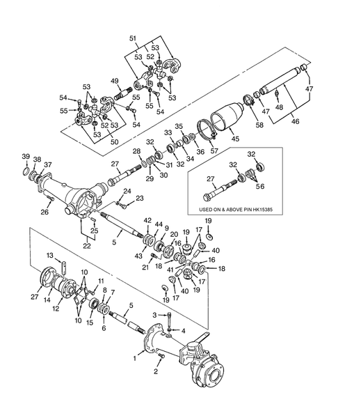 TC30 06-03B02 FRONT DIFFERENTIAL GEARS, W/FWD
