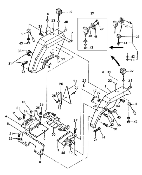 TC30 08-14A01 FENDERS & RELATED PARTS