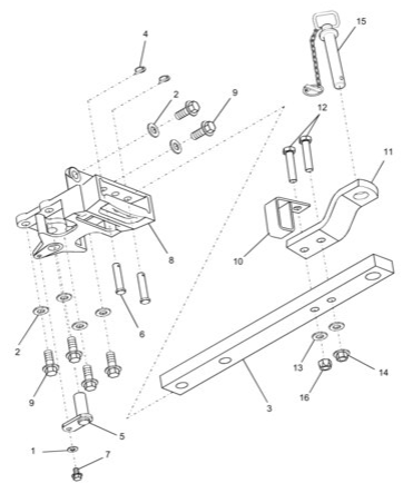 TC30 09-09.03 DELUXE DRAWBAR ASSEMBLY