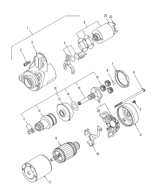 TC29DA 01-01.10 STARTING MOTOR
