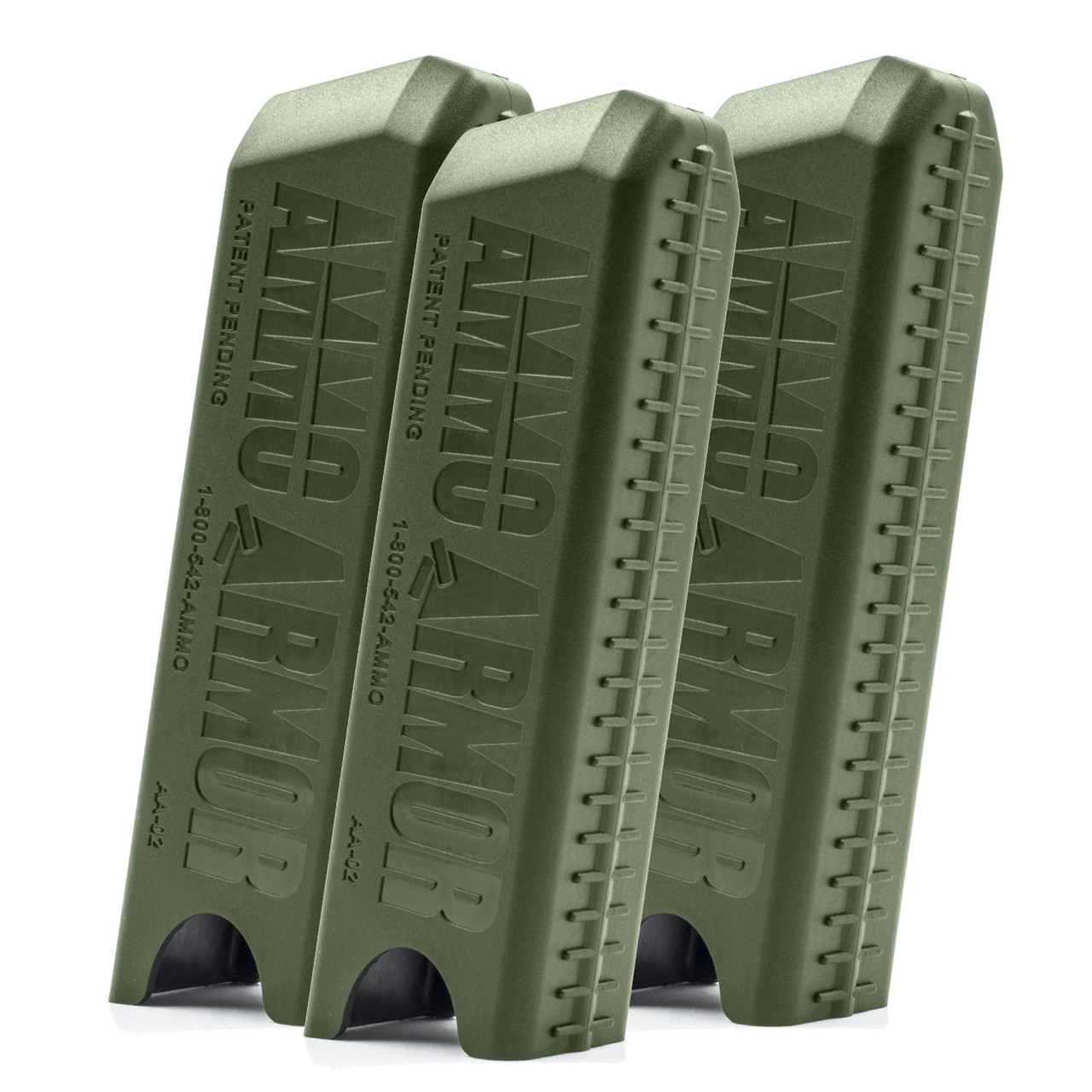 Olive Drab Ammo Armor (three pack) for CZ P-07 Magazines
