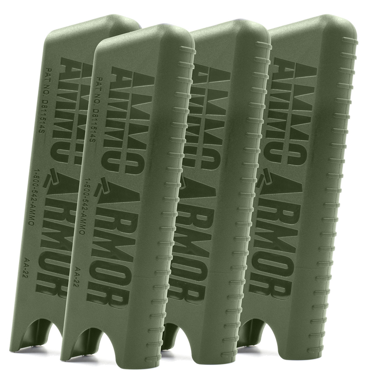 Olive Drab Ammo Armor (four pack) for Walther P38 Magazines