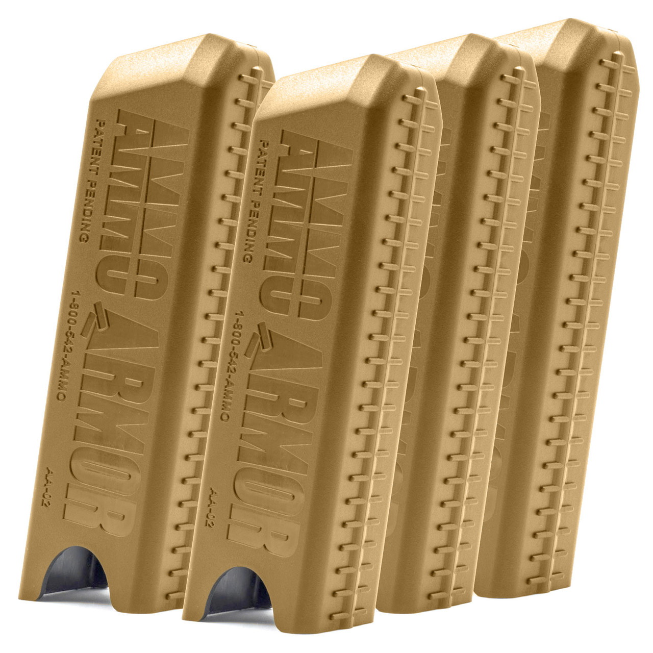 Desert Tan Ammo Armor 4 PACK for Ruger American 9mm & 40 Magazines