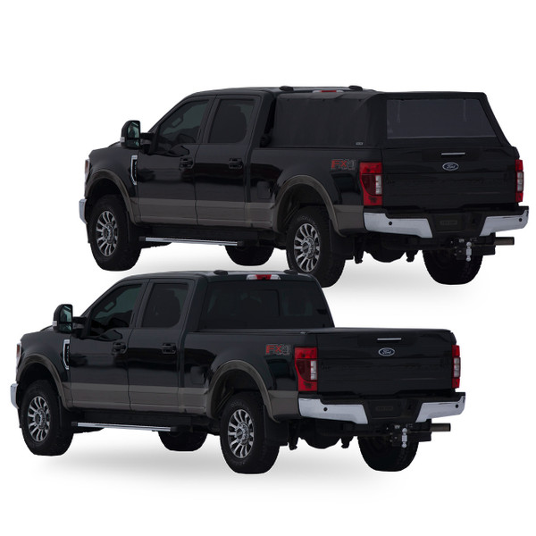 Fas-Top Traveler Showing Both Soft Canopy Topper & Tonneau Configurations Fas-Top Traveler for Dodge/Ram Pickups
