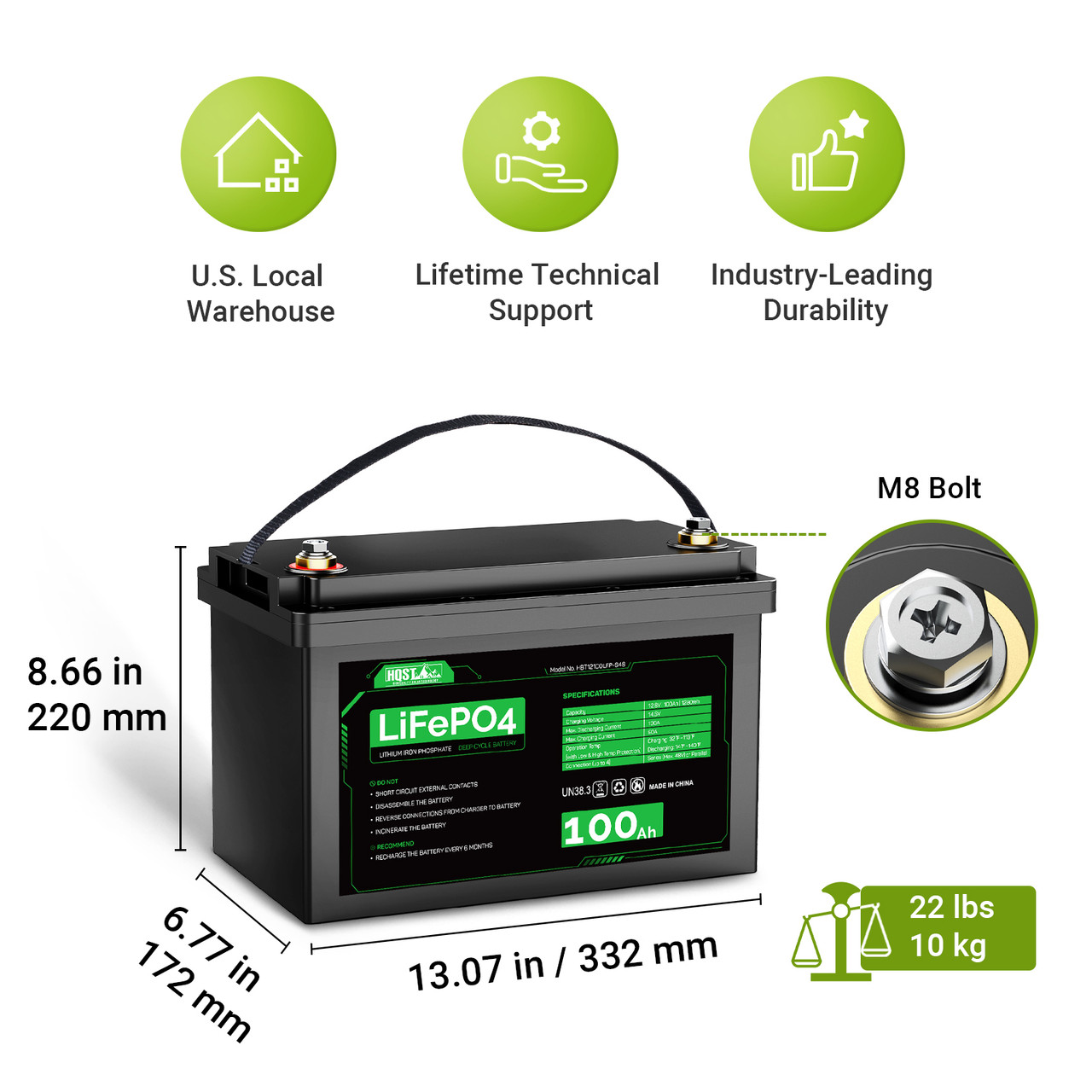 12v 100ah LiFePo4 Battery – Delta Force Power