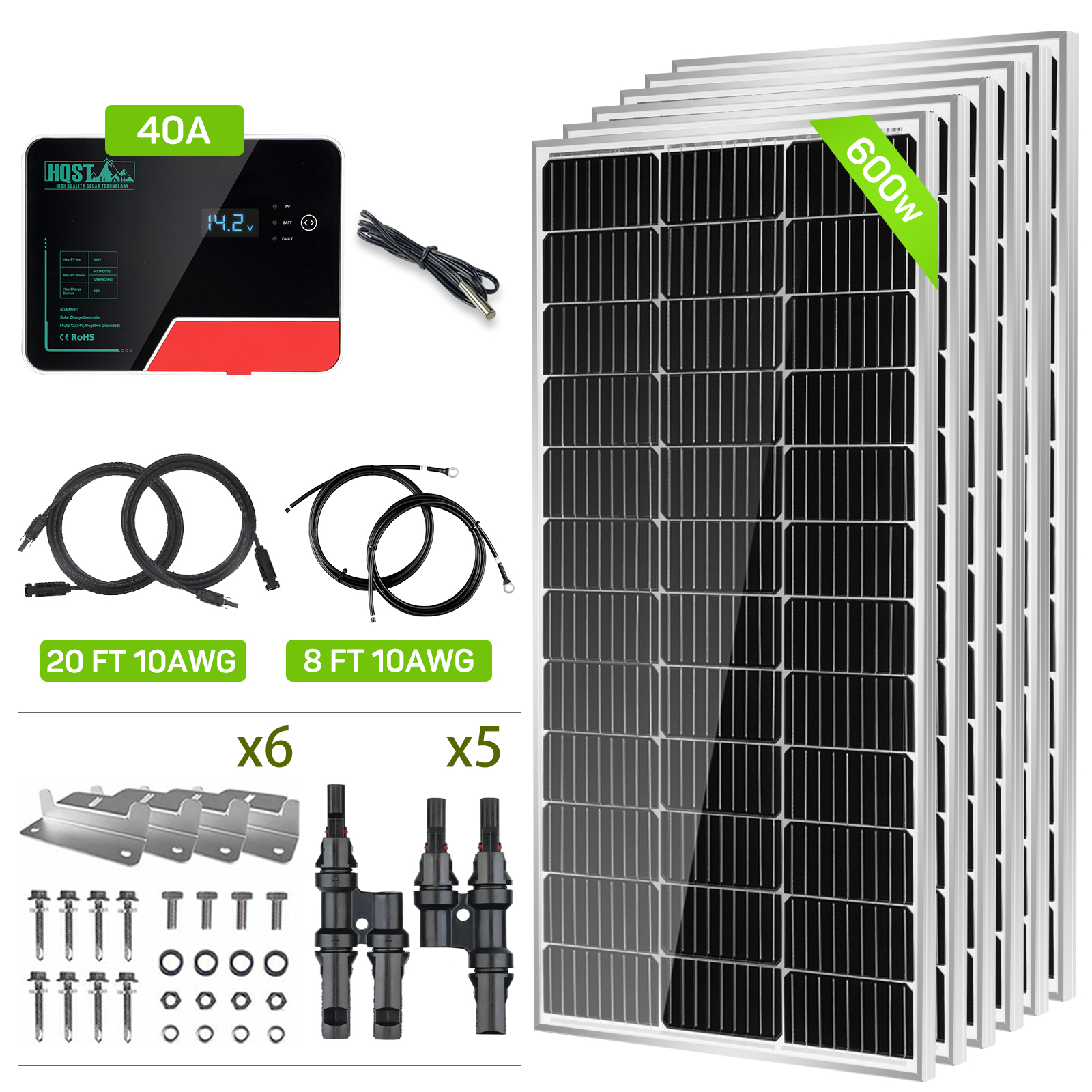 LiZHi 60 Watt Foldable Solar Panel Battery Charger Kit, 24v Solar Charger f  通販