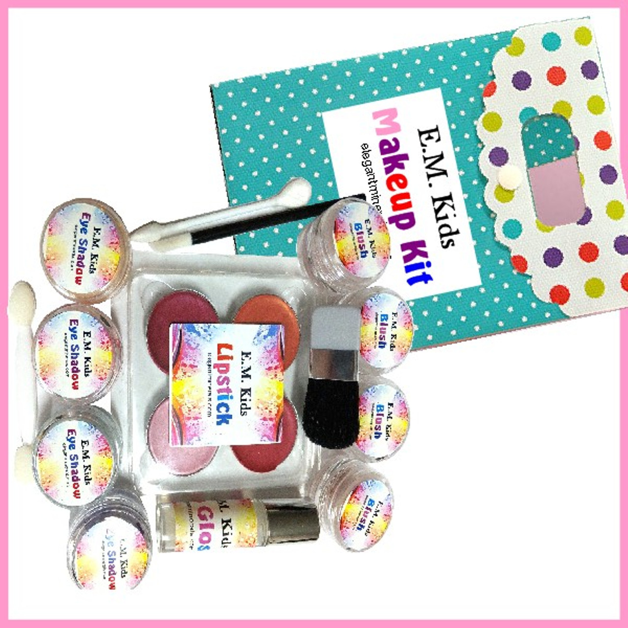 Natural Pretend Play Makeup Kit for Girls Paraben-free, DYE-free, Made in  USA
