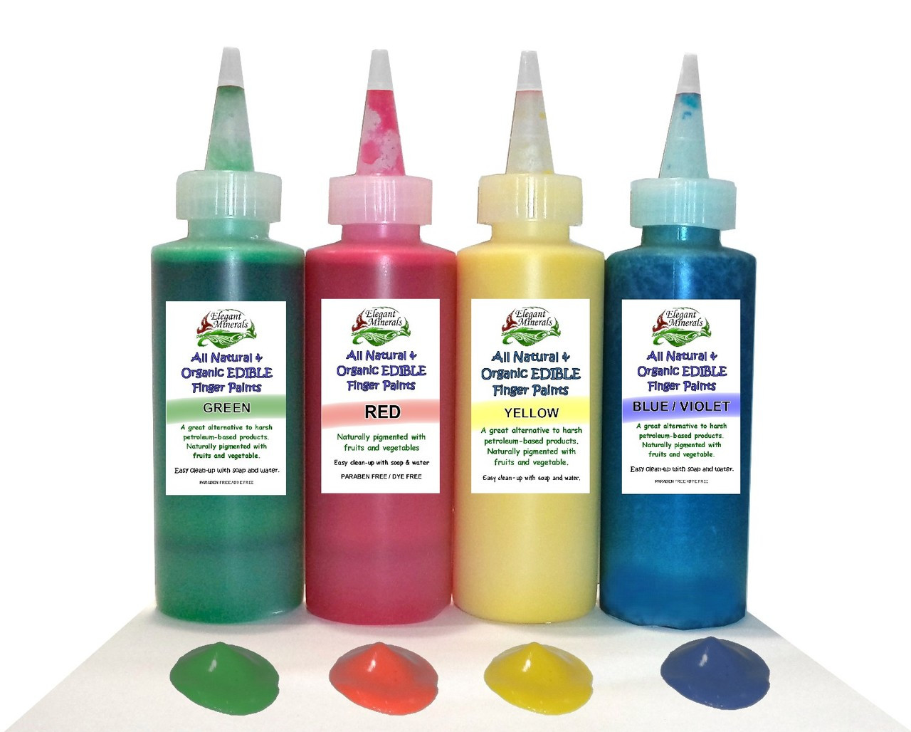 All Natural Finger-painting Set for Baby Toddlers, Kids, Children
