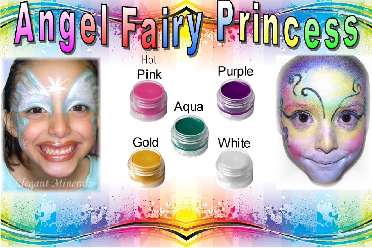 8pc Natural Face Paint Angel Fairy Princess Halloween Costume