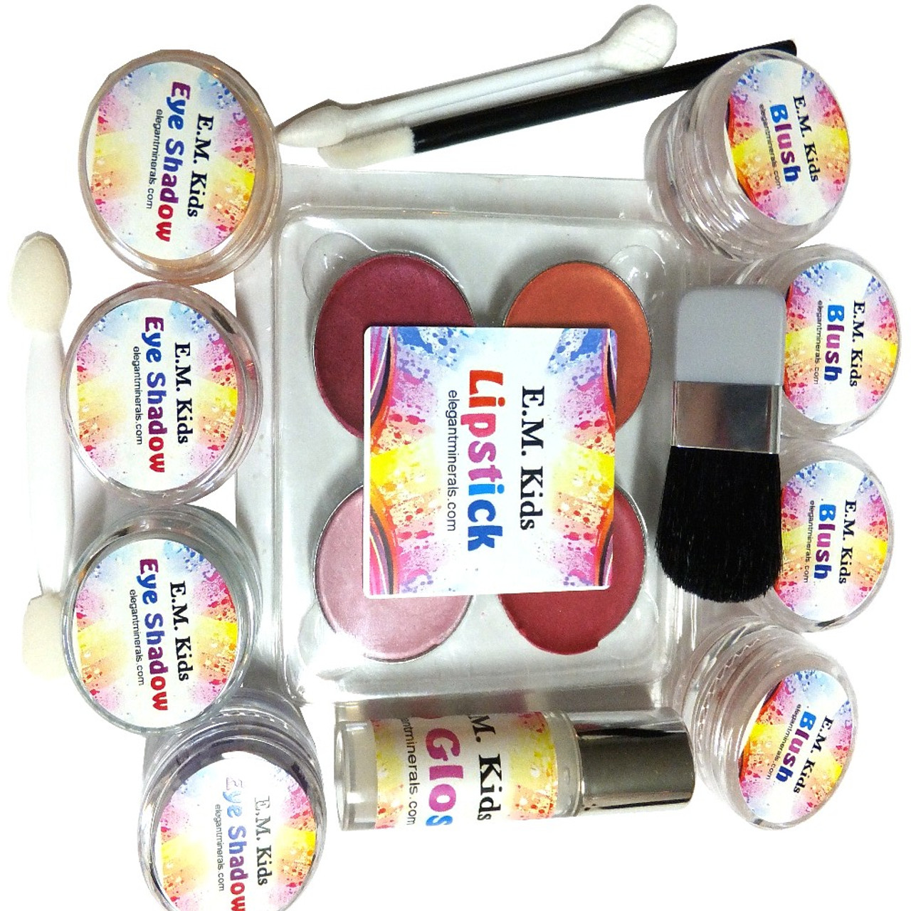 Natural Pretend Play Makeup Kit for Girls Paraben-free, DYE-free, Made in  USA