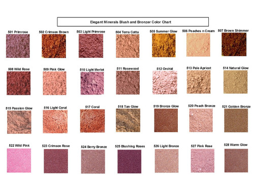 Natural SPF-15 Mineral Blush & Bronzers - www.elegantminerals.com